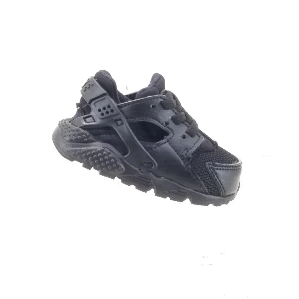 Nike Huarache Run Baby Black Walking Athletic Shoes Sneakers 704950-016 Size 4C